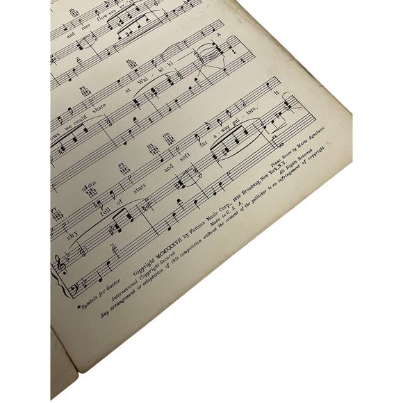 Blue Hawaii Sheet Music 1937 Bing Crosby Waikiki Wedding Robin Rainger - Picture 4 of 6